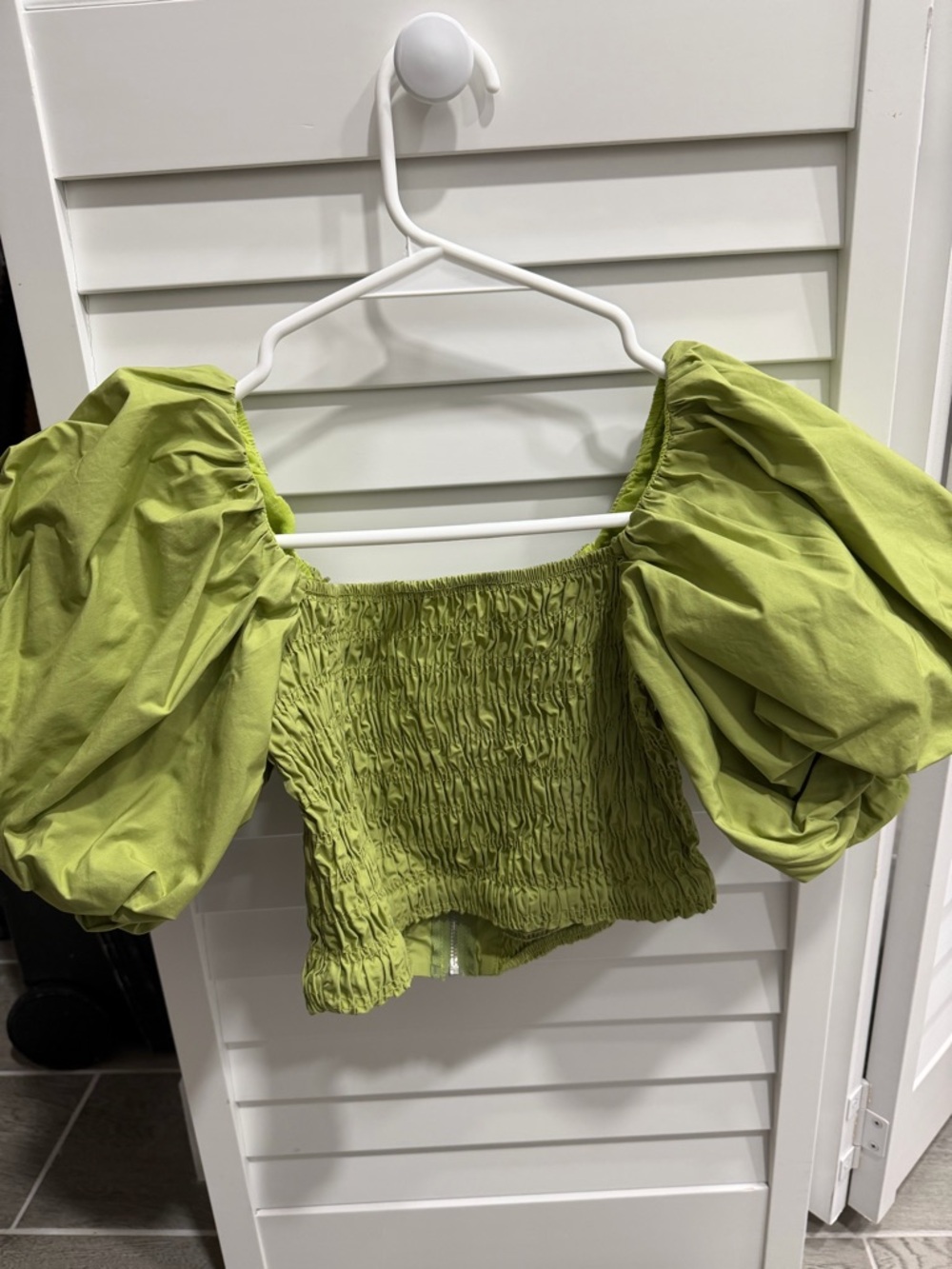 Aje Lime Green Ruched Midi Skirt - Picture 3 of 4